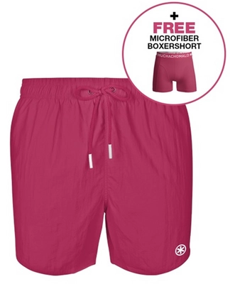 Maillot de Bain Muchachomalo Homme Solid Pinkish Red