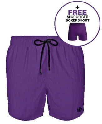 Maillot de Bain Muchachomalo Homme Solid Pinkish Purple 2024