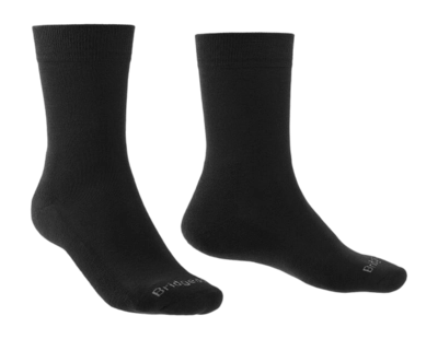 Chaussettes de Marche Bridgedale Unisexe Everyday Lightweight Merino Performance Boot Black 2