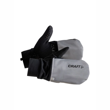 Handschoenen Craft Hybrid Weather Glove Silver Black