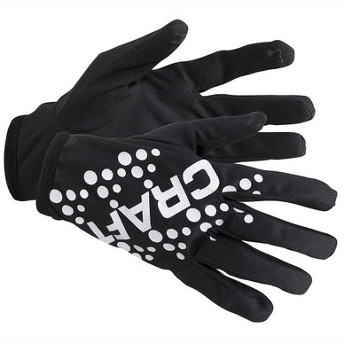 Handschuhe Craft Printed Jersey Glove Schwarz Unisex