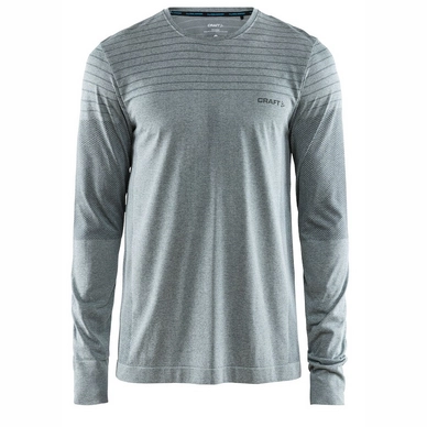 Ondershirt Craft Men Cool Comfort RN LS Gravity Melange