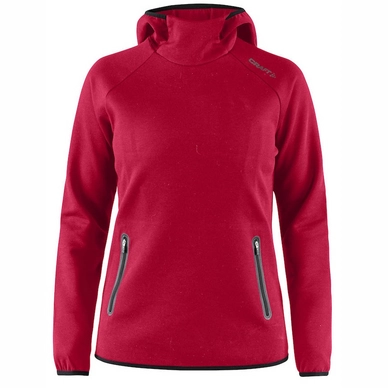 Hoodie Craft Women Emotion Hood Sweatshirt Bright Red