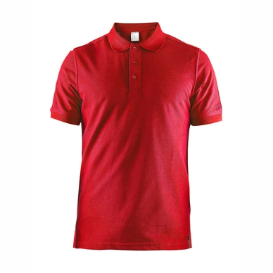 Poloshirt Craft Casual Pique Bright Red Herren