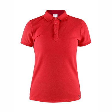 Polo Craft Femme Casual Pique Rouge Vif