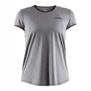 T-Shirt Craft  Eaze SS Tee Women Dark Grey Melange Black