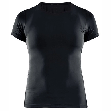 T-Shirt Craft Essential Vn SS Black Damen