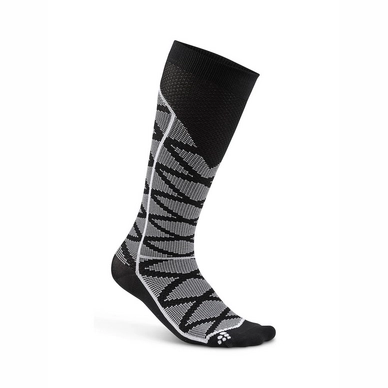 Socken Craft Compression Pattern Black White