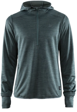 Trui Craft Men Breakaway Jersey Hood Sweater Gravity Melange