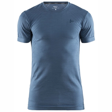 T-Shirt Craft Men Fuseknit Comfort RN SS Shore Melange