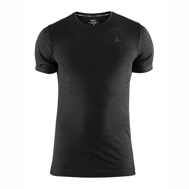 T-Shirt Craft Men Fuseknit Comfort RN SS Black