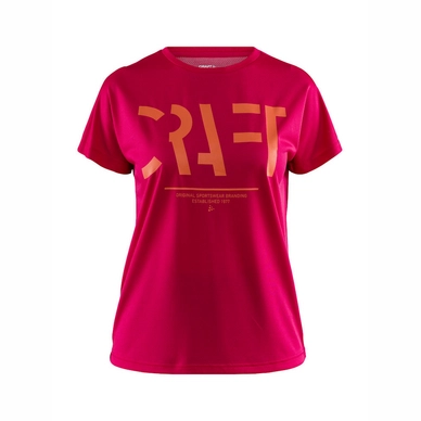 Sportshirt Craft Women Eaze SS Logo Mesh Tee Jam