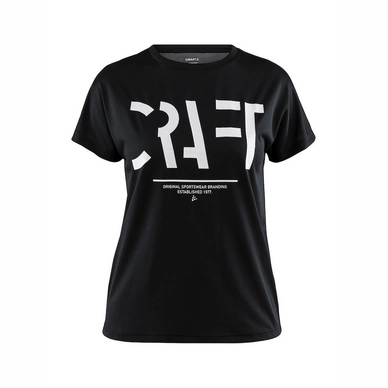 Sportshirt Craft Women Eaze SS Logo Mesh Tee Black
