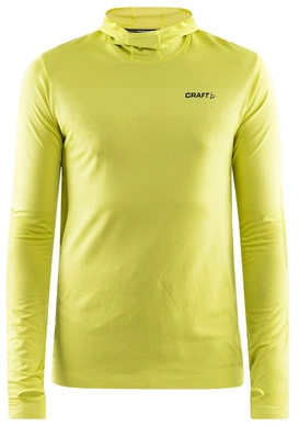 Trui Craft Men Core Fuseknit LS Hood Lime