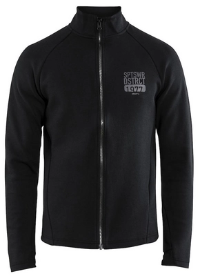 Vest Craft Men District Turtle Neck Zip Black