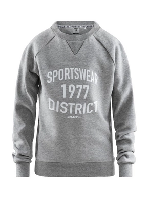 Sportshirt Craft Junior District Crewneck Grey Melange
