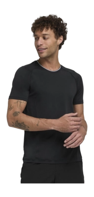 Tennisshirt Wilson Men Team Seamless Crew Black