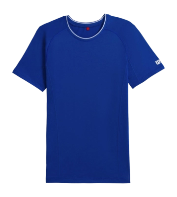 Tennisshirt Wilson Men Team Seamless Crew Royal Blue