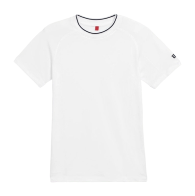 Tennis Shirt Wilson Boys Team Seamless Crew Bright White