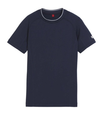 Tennis Shirt Wilson Boys Team Seamless Crew Classic Navy