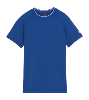 Tennis Shirt Wilson Boys Team Seamless Crew Royal Blue