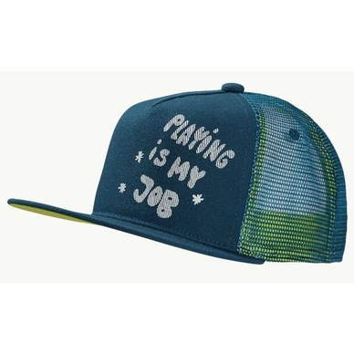 Kappe Jack Wolfskin Rib Cap Kinder Dark Sea (S)