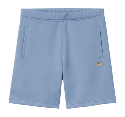 Shorts Carhartt WIP Unisex Chase Sweat Charm Blue / Gold
