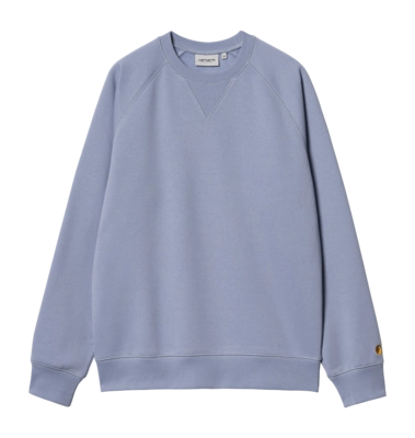 Pull Carhartt WIP Unisexe Chase Sweat Charm Blue / Gold
