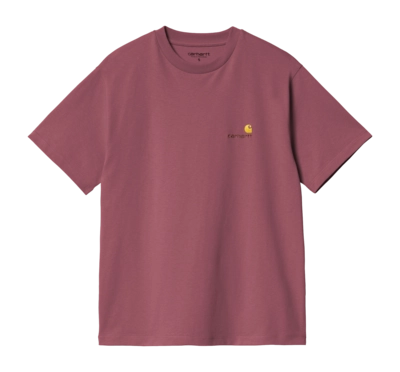 T-Shirt Carhartt WIP Women S/S American Script Dusty Fuchsia