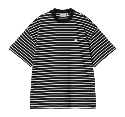 T-Shirt Carhartt WIP Femme S/S Bryna Bryna Stripe, Black / White