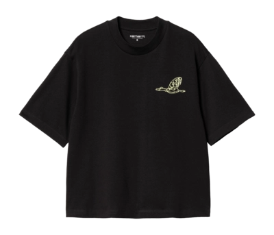 T-Shirt Carhartt WIP S/S Kainosho Damen Black / Arctic Lime