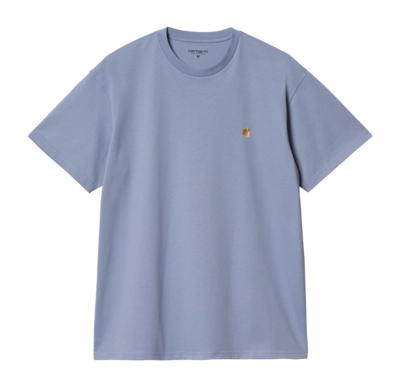 T-Shirt Carhartt WIP Unisexe S/S Chase Charm Blue / Gold