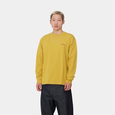 5---l-s-american-script-t-shirt-golden-olive-936