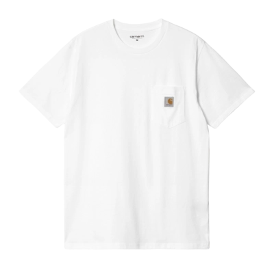 T-Shirt Carhartt WIP Unisexe S/S Pocket White