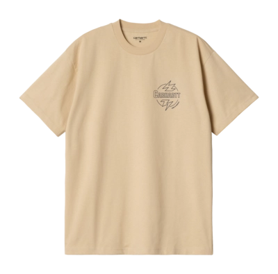 T-Shirt Carhartt WIP Unisexe S/S Blaze Cornsilk / Air Force Blue