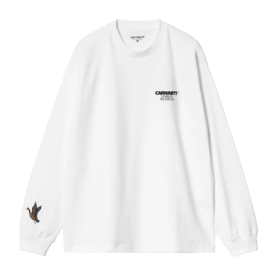 T-Shirt Carhartt WIP Unisexe L/S Ducks White