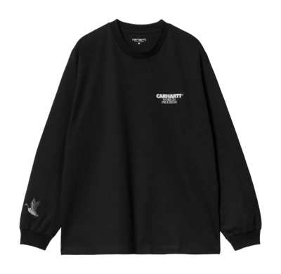 T-Shirt Carhartt WIP Unisexe L/S Ducks Black