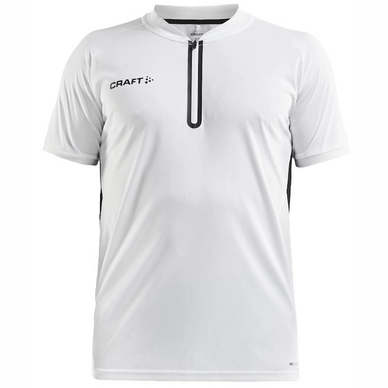 Tennisshirt Craft Pro Control Impact Polo M White Black Herren