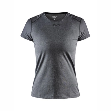 T-Shirt Craft Women Adv Essence SS Slim Tee Black Melange