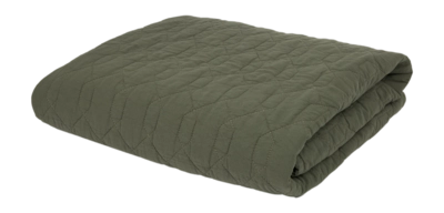 Couverture pour Bébé Nobodinoz Washed Quilted Wabi-Sabi Vetiver