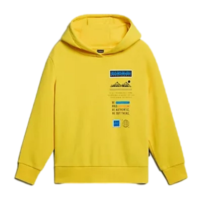 Hoodie Napapijri Kids B-Liard H Yellow Visible