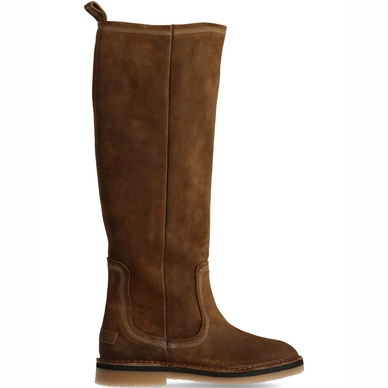 Bottes Shabbies Amsterdam Women Boot 2 CM Waxed Suede Brown