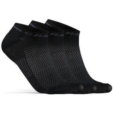 Sok Craft Unisex Core Dry Shaftless Sock 3-Pack Black