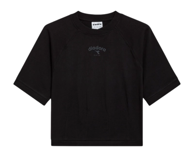 T-Shirt Diadora SS Athletic Logo Damen Black