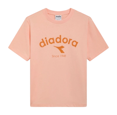 T-Shirt Diadora Unisexe SS Logo Athletic Logo Peach Parfait