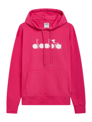 Pull à Capuche Diadora Unisexe Logo Pink Sorbet
