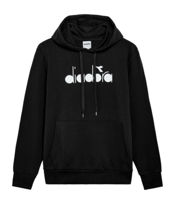 Pull à Capuche Diadora Logo Unisexe Black