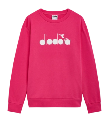 Sweatshirt Diadora Unisex Crew Logo Pink Sorbet