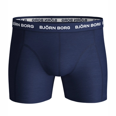 Boxershort Björn Borg Men Essential Seasonal Solid Blue Depths (5-pack)