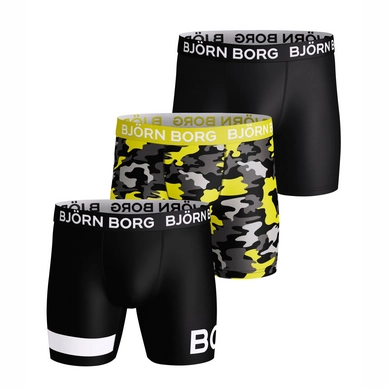 Boxers Björn Borg Men Performance Boot Camp Camo Black Beauty (3 pack)